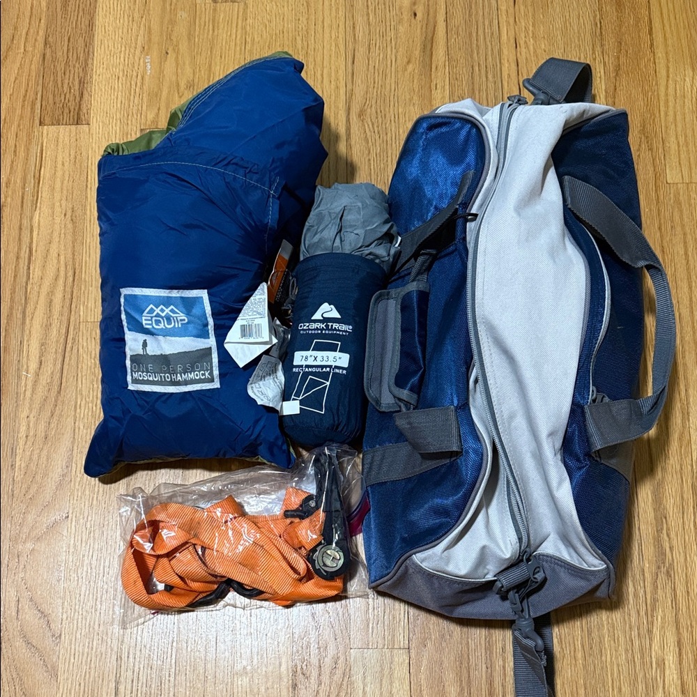 Ozark Trail Blue and Gray Camping Set